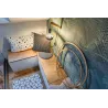 applique murale Kian E27 max. 40 W Bois/Noir, Bois/Métal