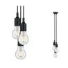Suspension Neordic Ketil E27 max. 3x20W Noir