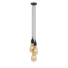 Suspension Neordic Ketil E27 max. 3x20W Noir