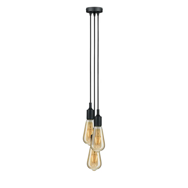 Suspension Neordic Ketil E27 max. 3x20W Noir