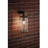 Applique murale exterieur ip44 House class courte E27 verre clair/gris