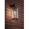 Applique murale exterieur ip44 House class courte E27 verre clair/gris