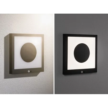 Panneau Solaire Extérieur TAIJA IP44 3000K 120 Lumens Détecteur de Mouvement Anthracite