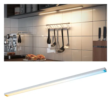 Reglette led 55cm éclairage de meubles Clever Connect barre chrome mat 12V-6.5W TunableWhite 2700K-6500k