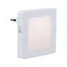 Prise veilleuse AS Esby carré Blanc 3lm 3000K Sensor - Pas cher