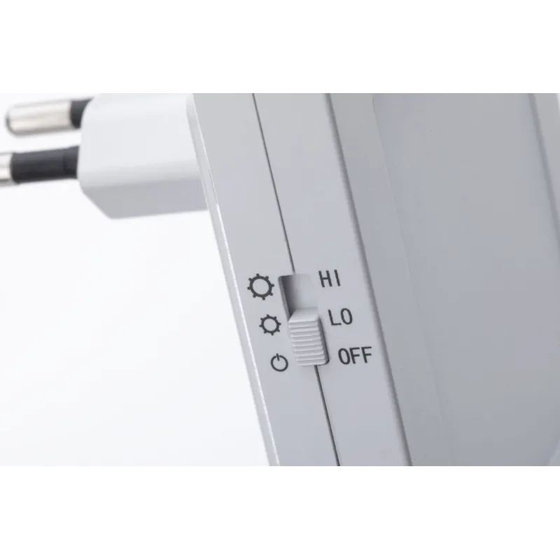 Prise veilleuse AS Esby carré Blanc 3lm 3000K Sensor - Pas cher