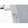 Prise veilleuse AS Esby carré Blanc 3lm 3000K Sensor - Pas cher