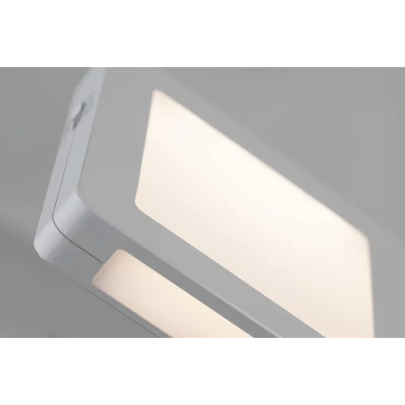 Prise veilleuse AS Esby carré Blanc 3lm 3000K Sensor - Pas cher