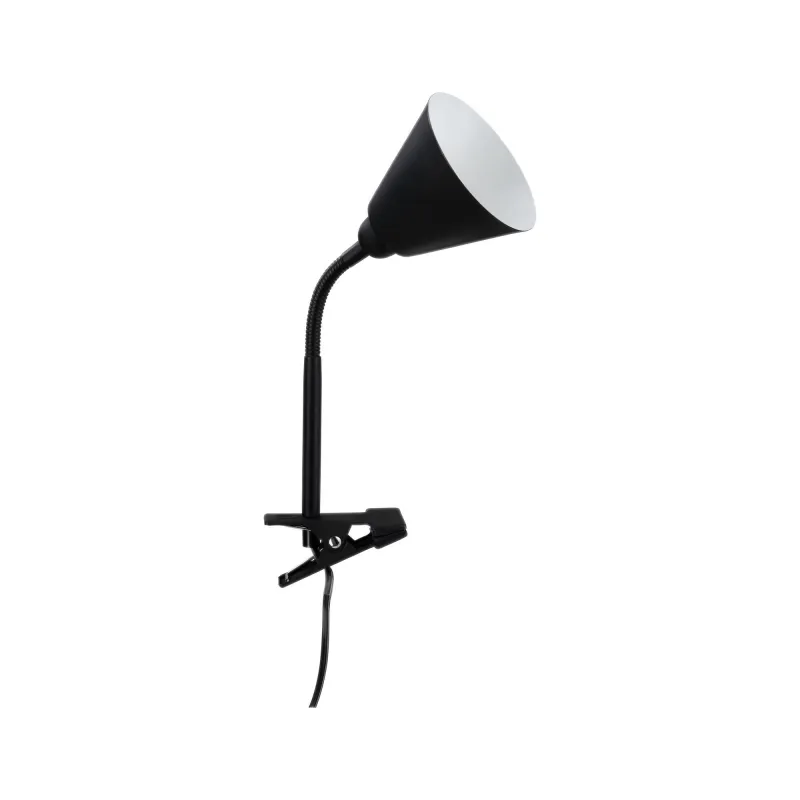 AS Spot pince Vitis E14 Noir bras flex Interrupteur à cordon 1,50m ...