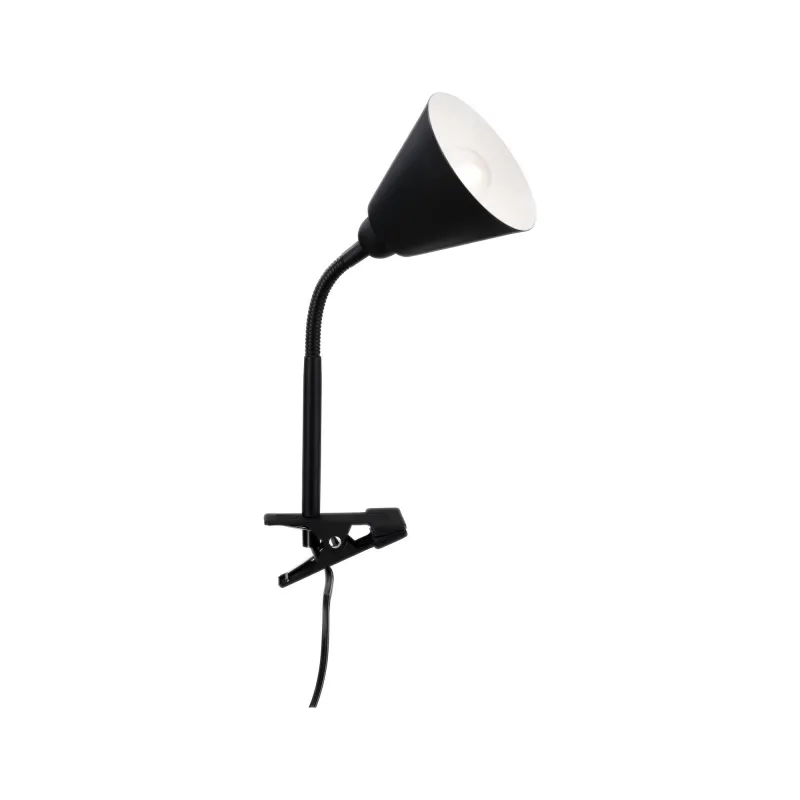 AS Spot pince Vitis E14 Noir bras flex Interrupteur à cordon 1,50m ...