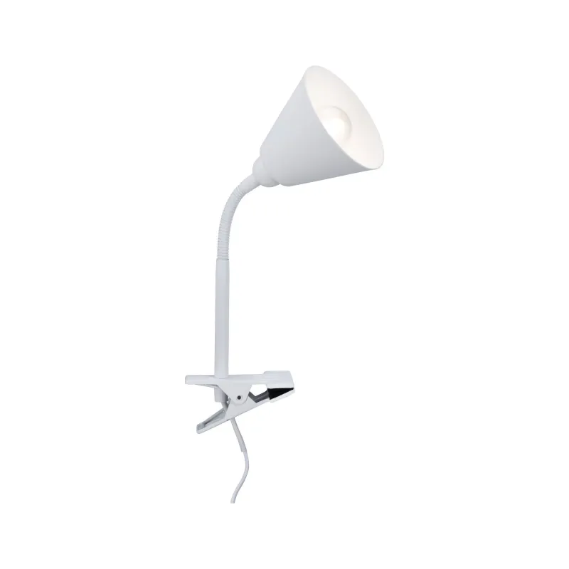 AS Spot pince Vitis E14 Blanc bras flex Interrupteur à cordon 1,50m...