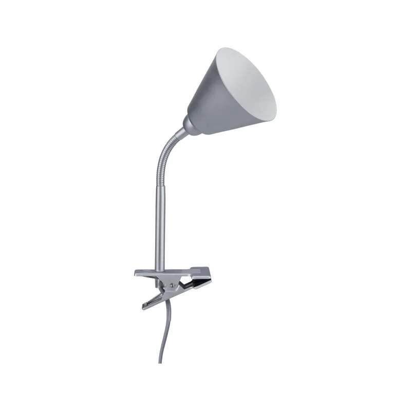 AS Spot pince Vitis E14 gris bras flex Interrupteur à cordon 1,50m ...