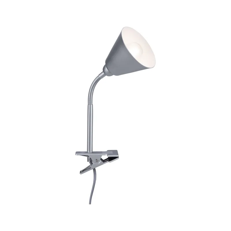 AS Spot pince Vitis E14 gris bras flex Interrupteur à cordon 1,50m ...