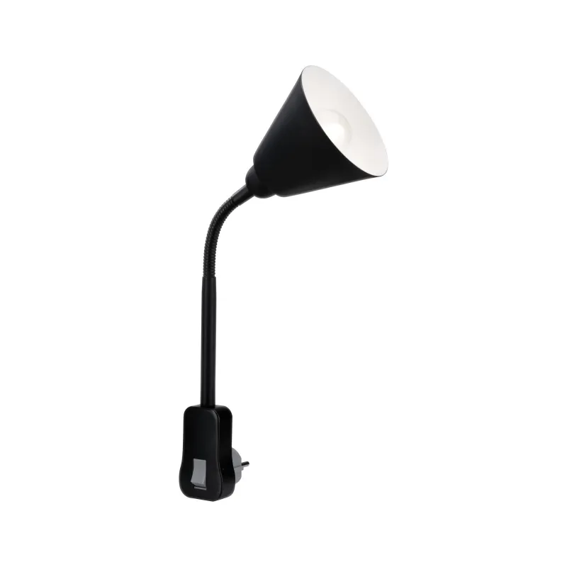 AS Spot prise Junus E14 Noir bras flex - Pas cher