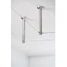 Syst.Câble L&E Renvoi d'angle/Support tubes à visser 1 paire 165mm...