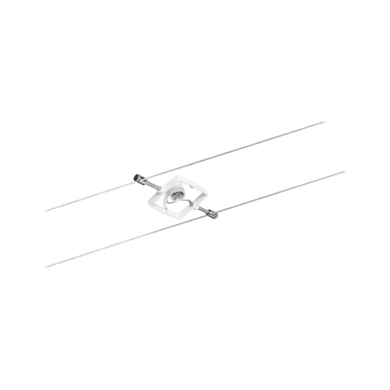 Ens.Wire System TECH max 7x10W GU5,3 Blanc 230/12V 80VA Métal/plast...