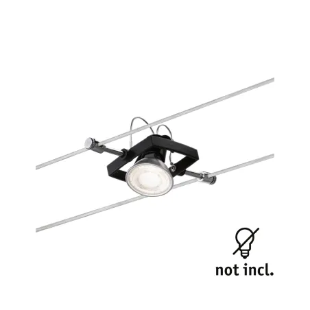 Spot Wire System Mac II max. 1x10W GU5,3 noir mat 12V métal plastiq...