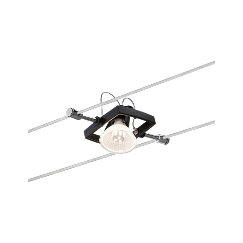 Spot Wire System Mac II max. 1x10W GU5,3 noir mat 12V métal plastiq...