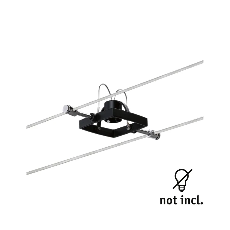 Spot Wire System Mac II max. 1x10W GU5,3 noir mat 12V métal plastiq...