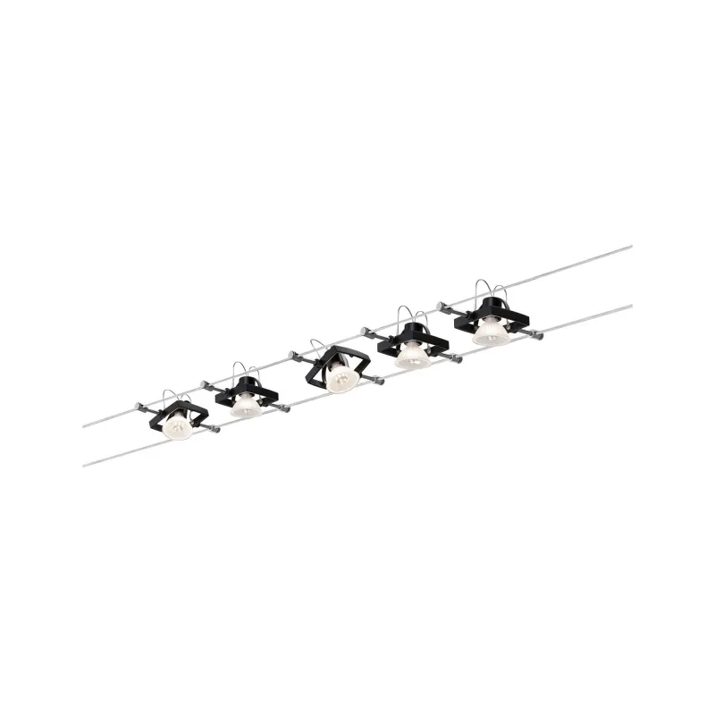 Spot Wire System Mac II max. 1x10W GU5,3 noir mat 12V métal plastiq...