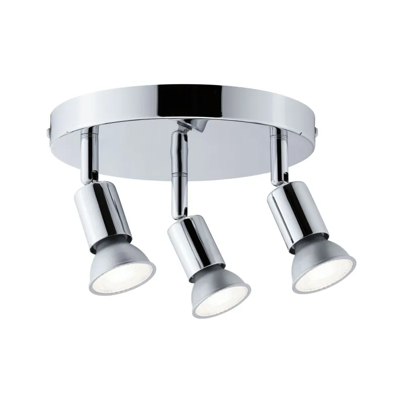 Spot FR Carolina IP44 max3x10W GU10 Chrome 230V métal - Pas cher