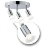 Spot FR Carolina IP44 max3x10W GU10 Chrome 230V métal - Pas cher