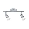 Spot FR Carolina IP44 max2x10W GU10 Chrome 230V métal - Pas cher