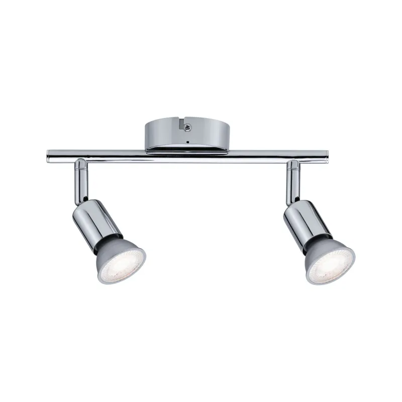 Spot FR Carolina IP44 max2x10W GU10 Chrome 230V métal - Pas cher