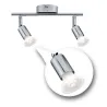 Spot FR Carolina IP44 max2x10W GU10 Chrome 230V métal - Pas cher