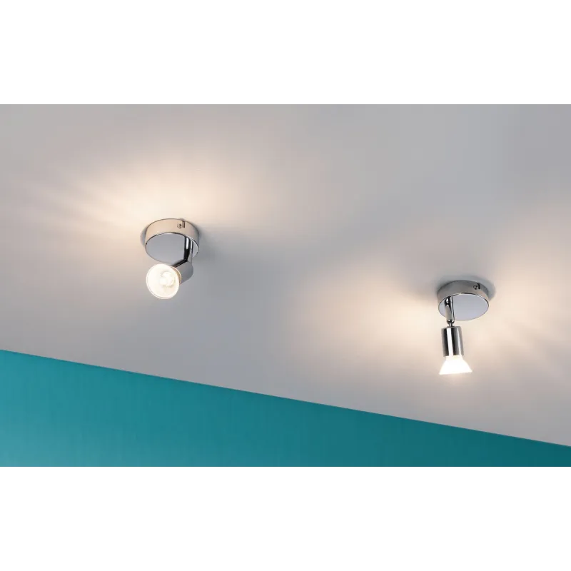 Spot FR Carolina IP44 max1x10W GU10 Chrome 230V métal - Pas cher
