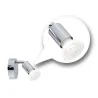 Spot FR Carolina IP44 max1x10W GU10 Chrome 230V métal - Pas cher
