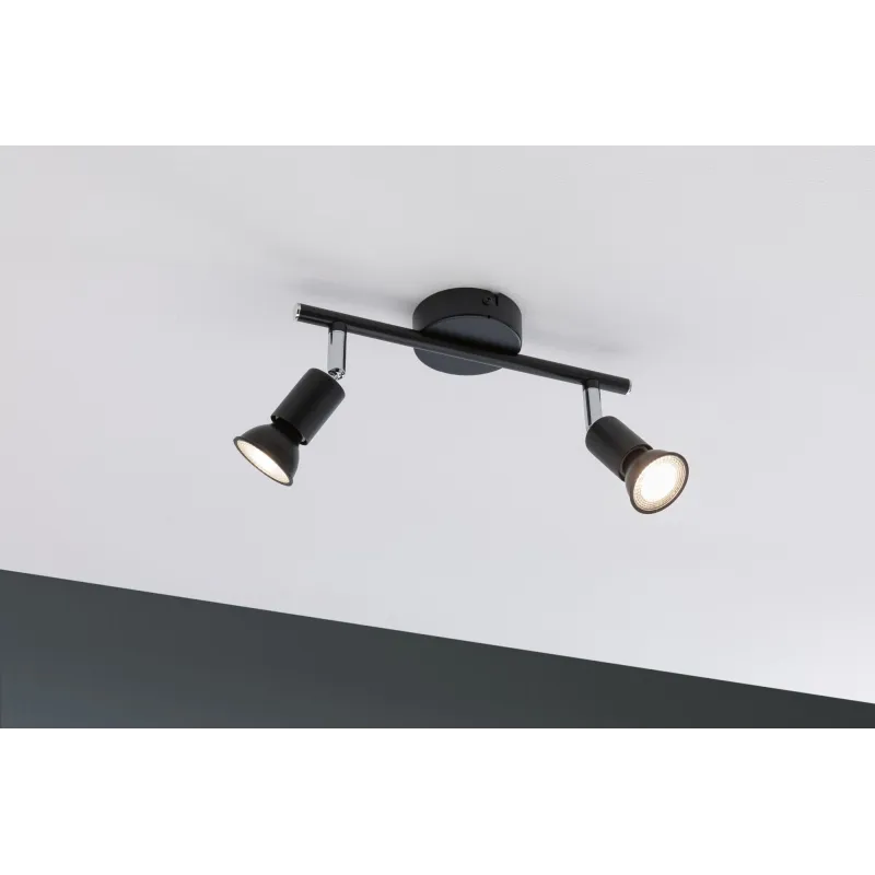 Spot Carolina IP44 max2x_W GU10 Anthracite 230V Métal - Pas cher