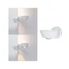 WallCeiling Sabik IP44 LED gradable 13W Blanc dépoli 230V plastique...