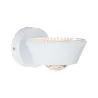 WallCeiling Sabik IP44 LED gradable 13W Blanc dépoli 230V plastique...