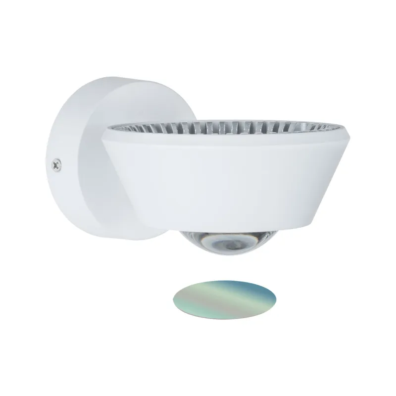 WallCeiling Sabik IP44 LED gradable 13W Blanc dépoli 230V plastique...