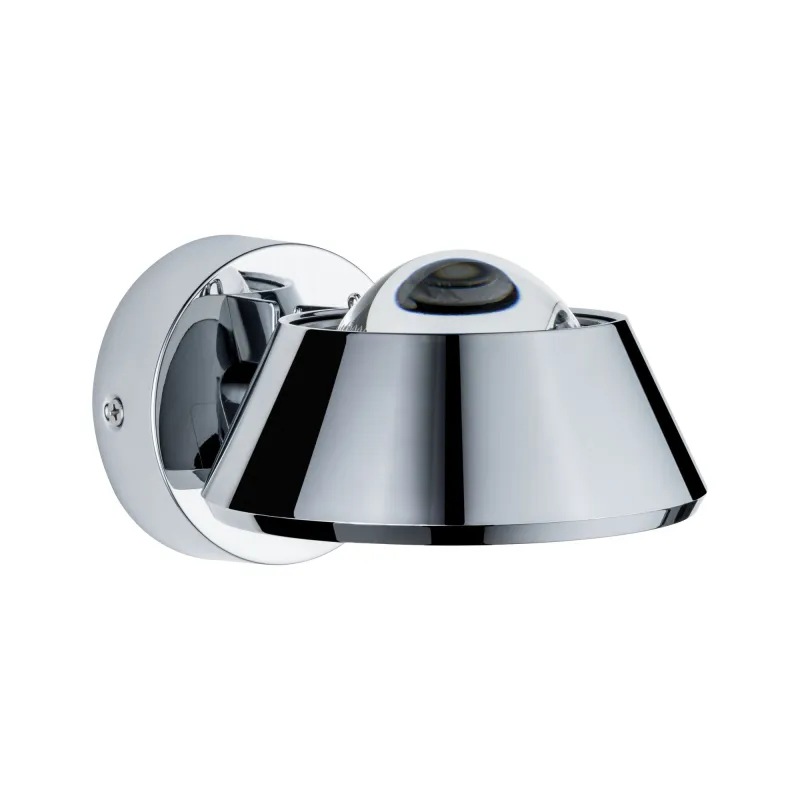 WallCeiling Sabik IP44 LED gradable 13W Chrome mat 230V plastique -...