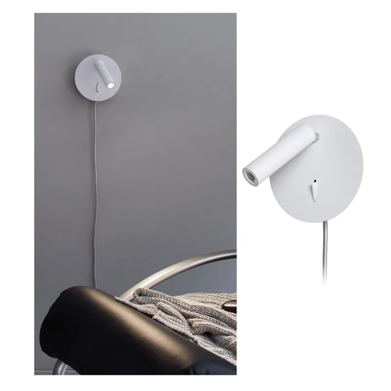Applique LED WallCeiling Tabari 4W Blanc/Chrome 230V métal - Pas cher