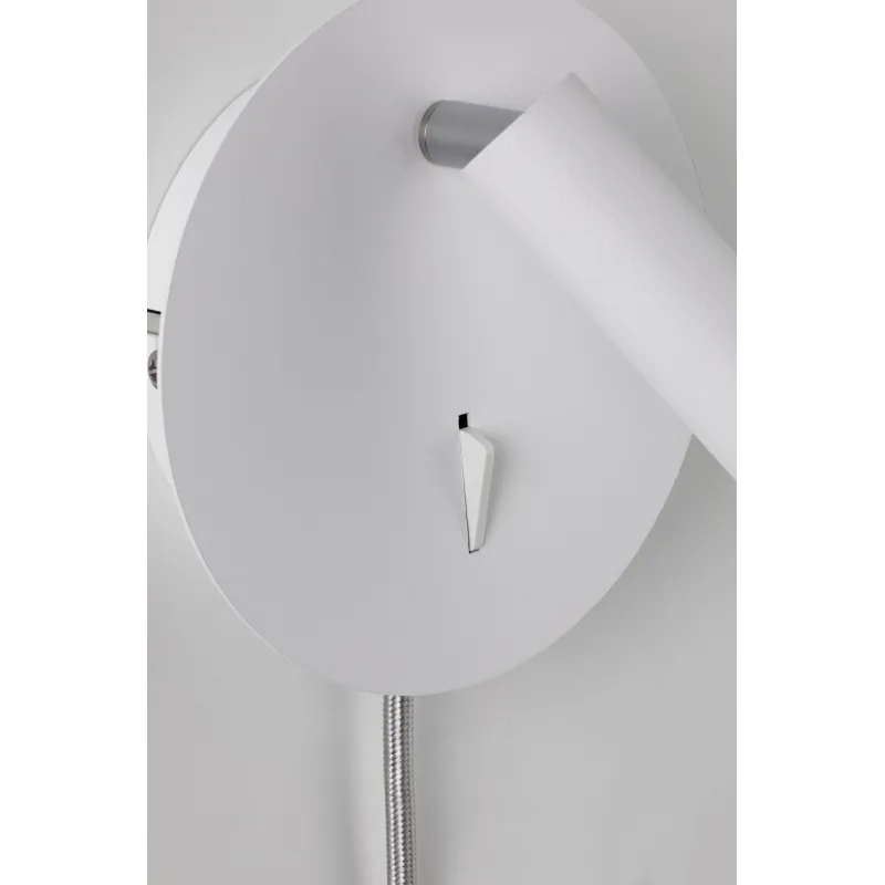 Applique LED WallCeiling Tabari 4W Blanc/Chrome 230V métal - Pas cher