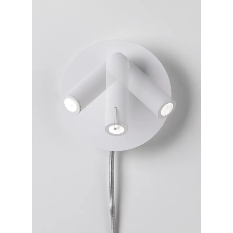Applique LED WallCeiling Tabari 4W Blanc/Chrome 230V métal - Pas cher