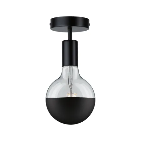 Plafonnier Neordic Malja max1x40W E27 Noir 230V métal - Pas cher