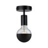 Plafonnier Neordic Malja max1x40W E27 Noir 230V métal - Pas cher