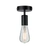 Plafonnier Neordic Malja max1x40W E27 Noir 230V métal - Pas cher