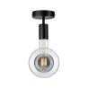 Plafonnier Neordic Malja max1x40W E27 Noir 230V métal - Pas cher