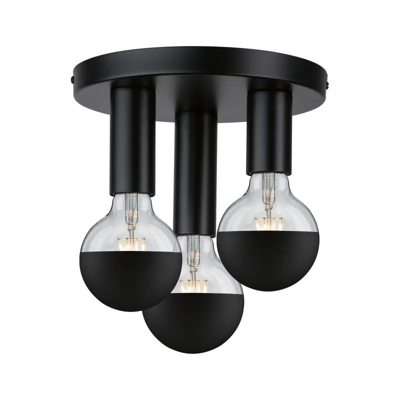 Plafonnier Neordic Skogen max3x40W E27 Noir 230V métal - Pas cher