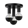 Plafonnier Neordic Skogen max3x40W E27 Noir 230V métal - Pas cher
