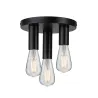 Plafonnier Neordic Skogen max3x40W E27 Noir 230V métal - Pas cher