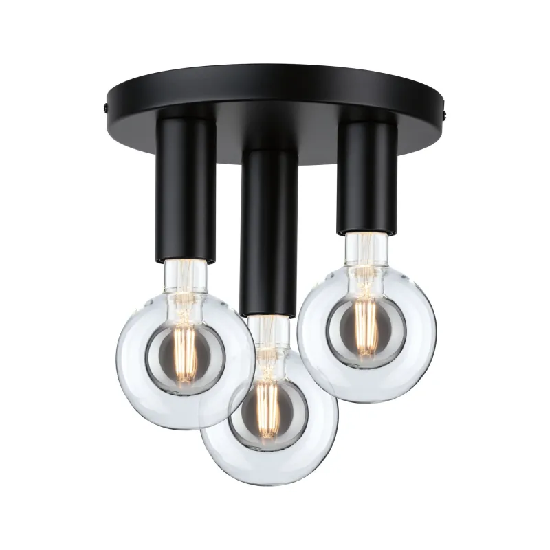 Plafonnier Neordic Skogen max3x40W E27 Noir 230V métal - Pas cher