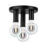 Plafonnier Neordic Skogen max3x40W E27 Noir 230V métal - Pas cher