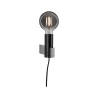 Applique Neordic Aik max.1x40W E27 Noir 230V Métal - Pas cher