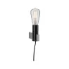 Applique Neordic Aik max.1x40W E27 Noir 230V Métal - Pas cher